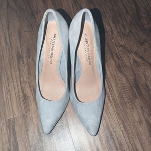 Light Gray Pointed Toe Stilettos Size 7
